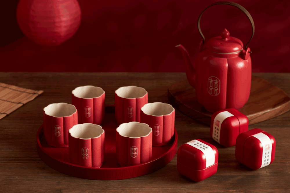 【嘉禮文創】文定訂婚 – 敬茶茶具 (租)