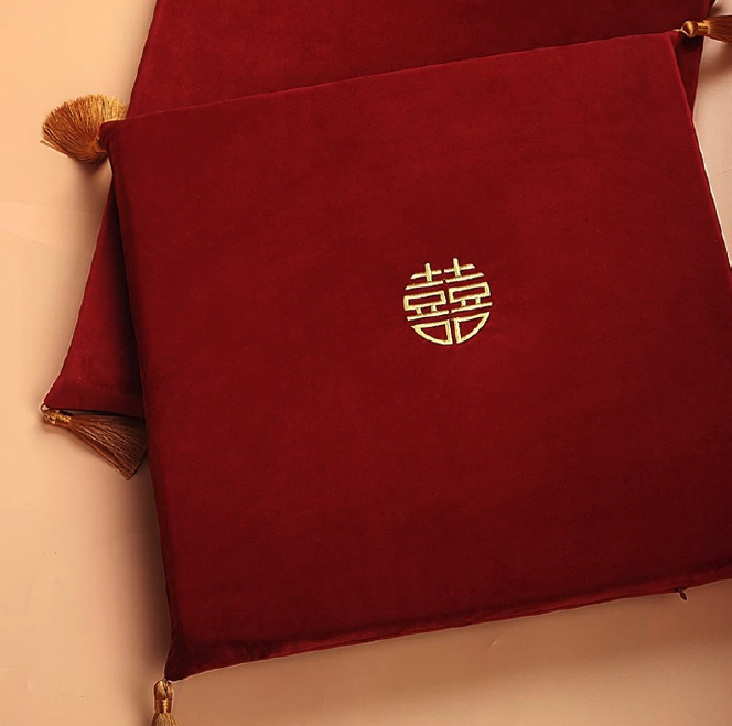 【嘉禮文創】紅囍跪墊(租)